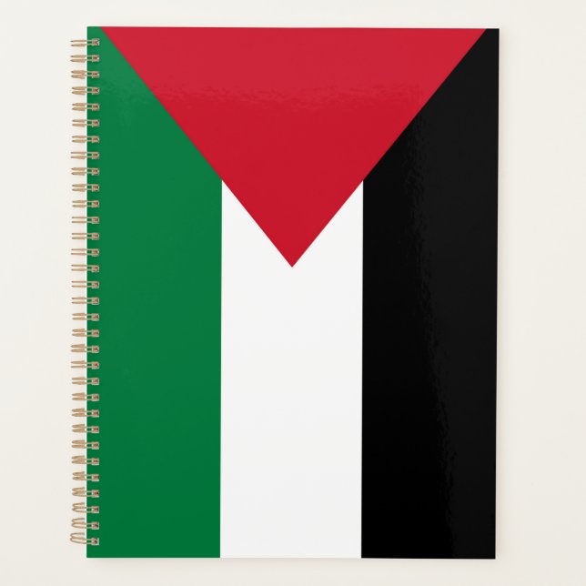 officiellement le drapeau de l'État de Palestine (Devant)