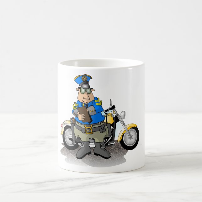 Officier De Police Écrivant Un Billet Mug (Créateur téléchargé)