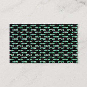 Offline Aesthetic Vaporwave Japanese Text Business Card