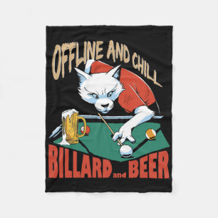 Offline Chill And Beer Fleece Blanket
