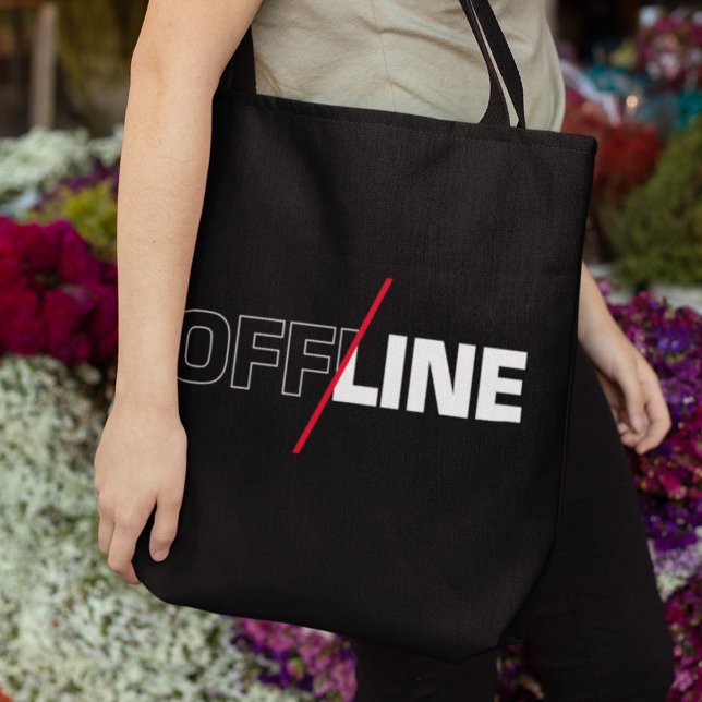 Offline | Geek Humour Tote Bag (Creator Uploaded)