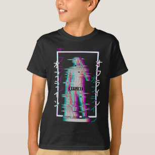 Offline Greek Statue Glitch Japanese Vaporwave T-Shirt