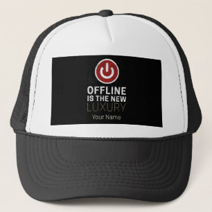 Offline Is The New Luxury Saying Pause Vintage Trucker Hat