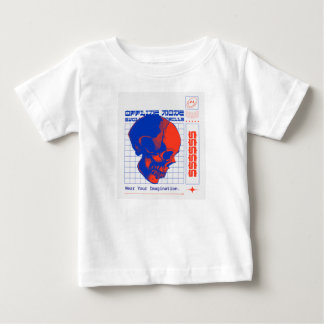 Offline Mode Barcode – Minimal & Aesthetic Baby T-Shirt