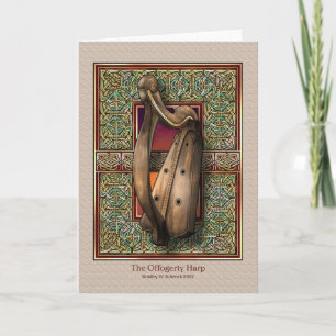 Offogerty Harp Greeting Card