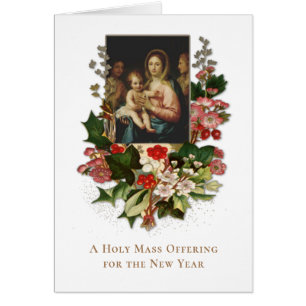Offrande de messe catholique Jésus Marie Nouvel An