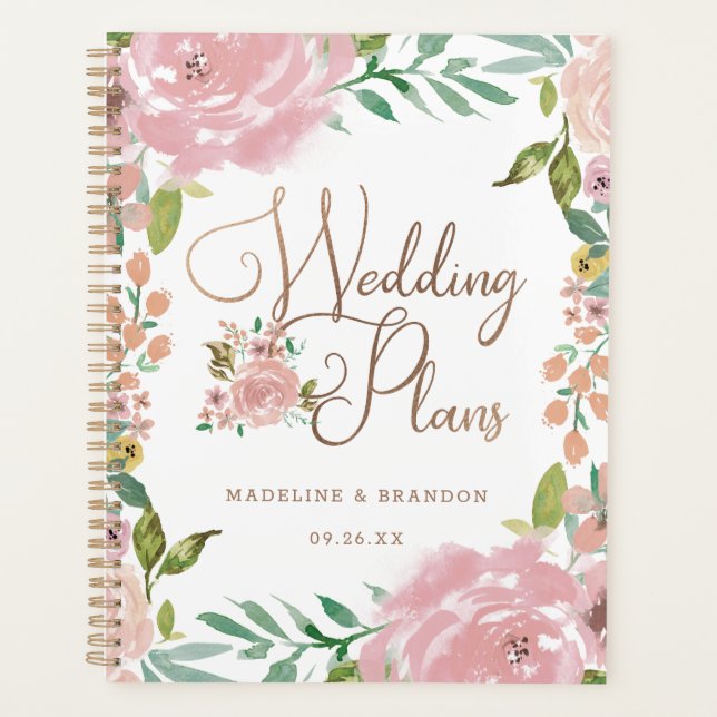 Offrir des plans de Mariage Vintage Dusty Rose Ros (Devant)