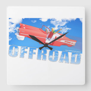 Offroad - 01 square wall clock