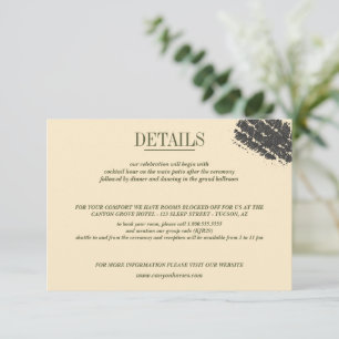Offroad Canyon Couple Wedding Enclosure Card