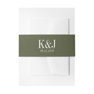 Offroad Canyon Couple Wedding Invitation Belly Band