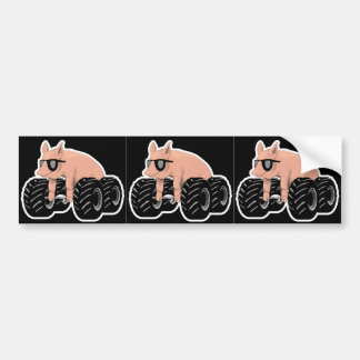 Offroaders Hedmark - 3 Pigs black Bumper Sticker