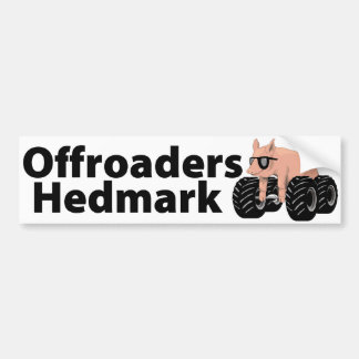 Offroaders Hedmark - Bumper sticker white