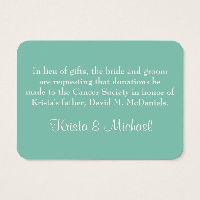 Offset Ampersand Modern Typography Style Weddings (Back)