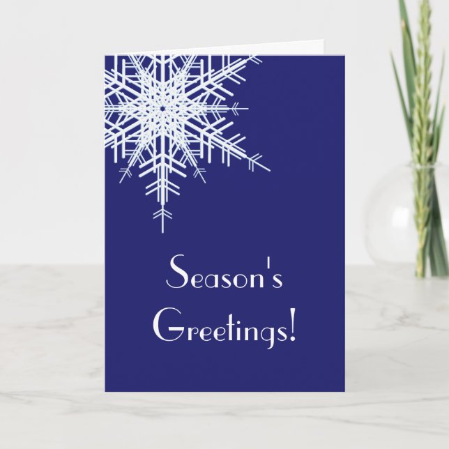 Offset Carte de vacances Snowflake (Devant)