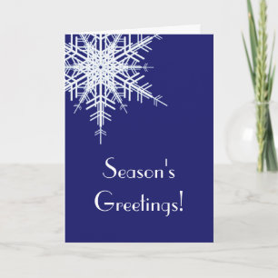 Offset Carte de vacances Snowflake