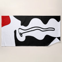 Offset Chamber: Abstract Black, White & Red