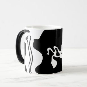 Offset Chamber: Abstract Black, White & Red Magic Mug