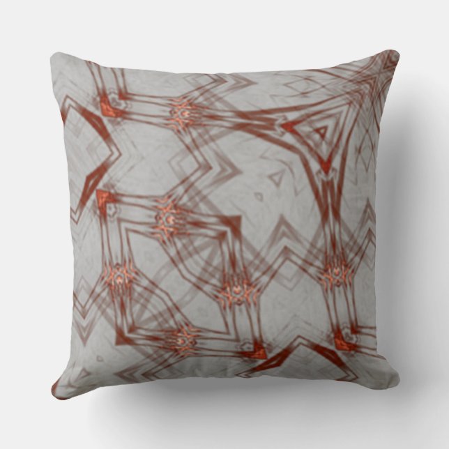 offset echoes  throw pillow (Back)