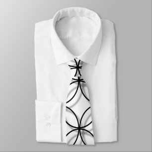 Offset Shadow Circles Tie
