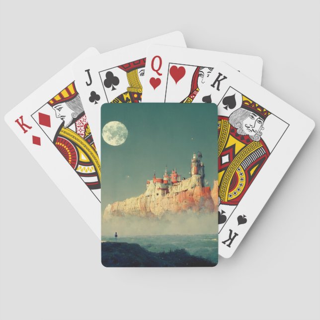 Offshore Citadel Fantasy Sci-Fi Playing Cards (Back)