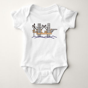 Offshore Oil Rig Baby Bodysuit