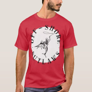 OffShore Outlaws Sticker T-Shirt