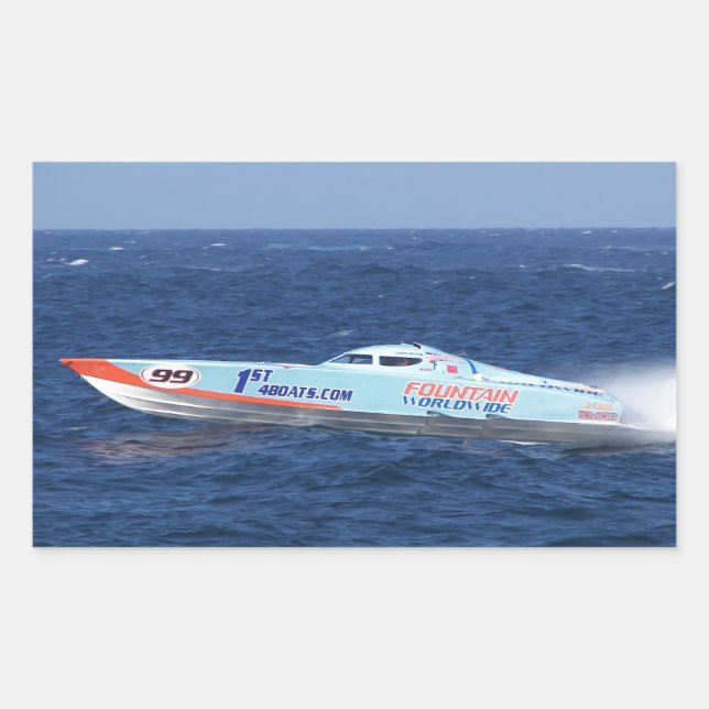 Offshore Powerboat Racer Sticker (Front)