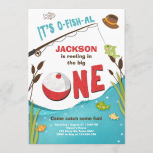 Ofish-al Fishing Invitation Anniversaire Le grand