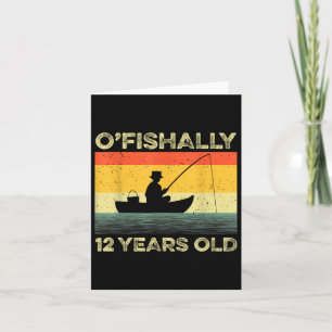 Ofishally 12 Year Old Shirt 12th Birthday Vintage Card