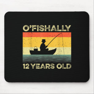 Ofishally 12 Year Old Shirt 12th Birthday Vintage  Mouse Pad