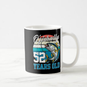 Ofishally 52 Years Old Fisherman 52nd Birthday Coffee Mug