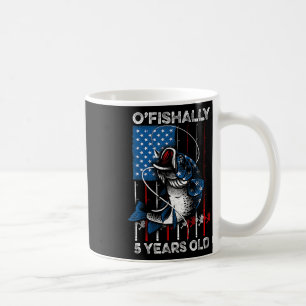 Ofishally 5 Year Old Shirt 5th Birthday Fishing Us Coffee Mug