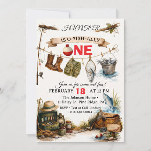 Ofishally One Digital Birthday  Invitation