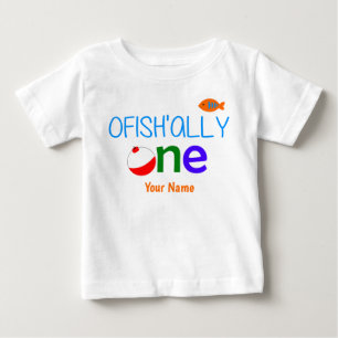 Ofishally One Fish 1st birthday shirt