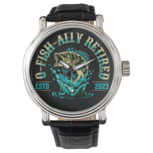 Ofishally Retired 2023 Retirement Fishing Dad  Watch
