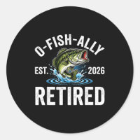 Ofishally Retired 2026 Funny Fishing Retirement Fi