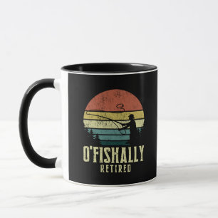 Ofishally Retired Funny fishing retirement Mug