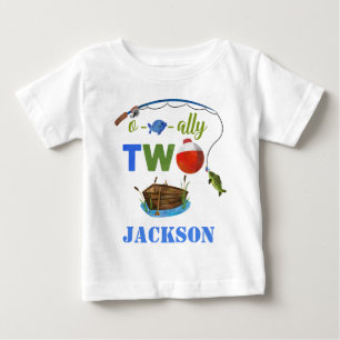 Ofishally TWO baby t-shirt Little fisherman shirt