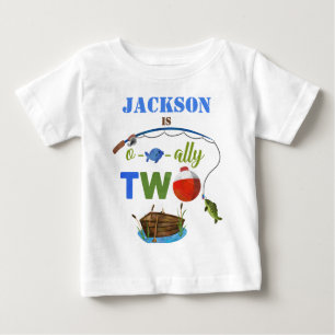 Ofishally TWO baby t-shirt Little fisherman shirt