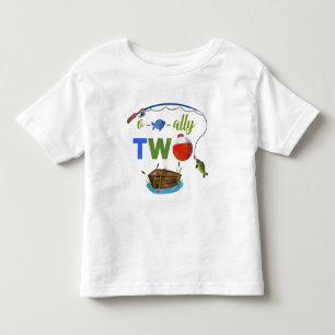 Ofishally TWO baby T-shirt O-fish-ally TWO boy
