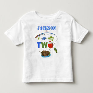 Ofishally TWO baby T-shirt O-fish-ally TWO boy