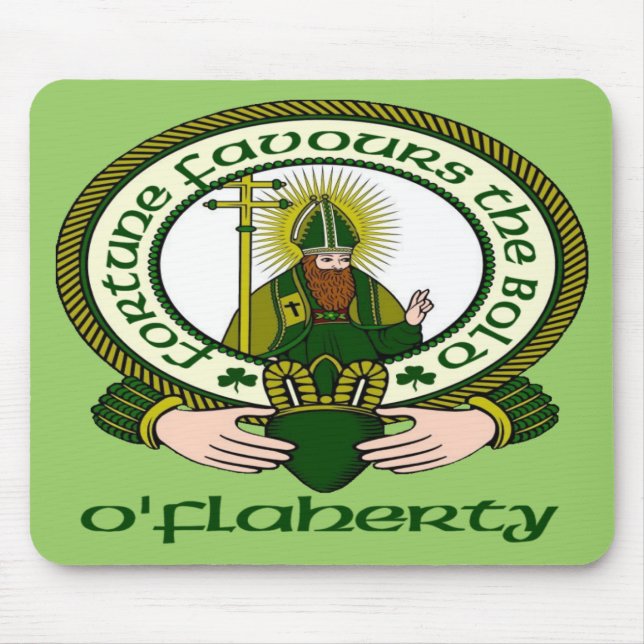 O'Flaherty Clan Motto Mouse Pad (Front)