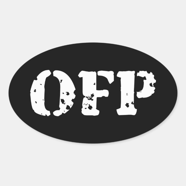 OFP OVAL STICKER (Front)