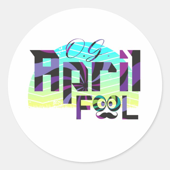 OG April Fool - April Fool's Day Classic Round Sticker (Front)