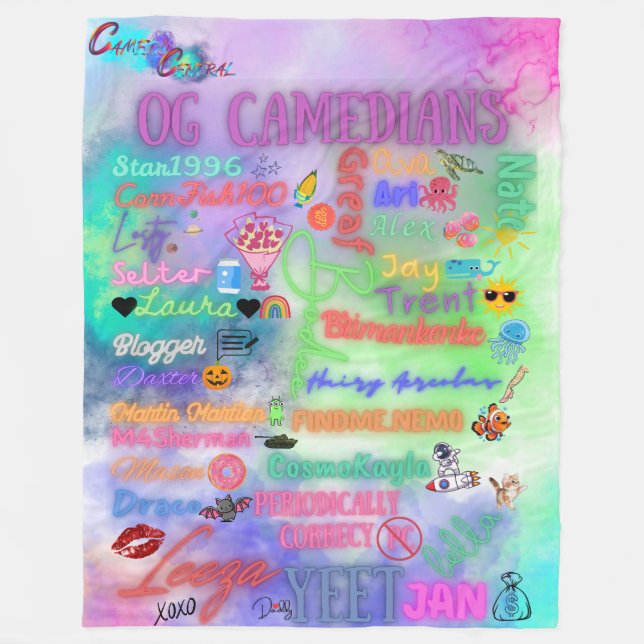 OG Camedian Fleece Blanket (Front)