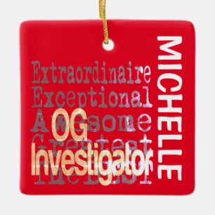 OG Investigator Extraordinaire CUSTOM Ceramic Ornament