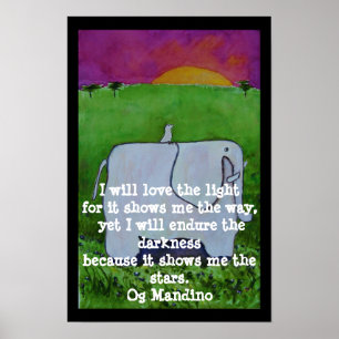Og Mandino Quote - POSTER