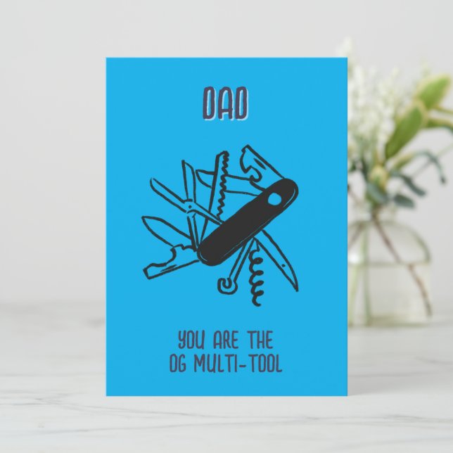 OG Multi-tool father's day - holiday card (Standing Front)