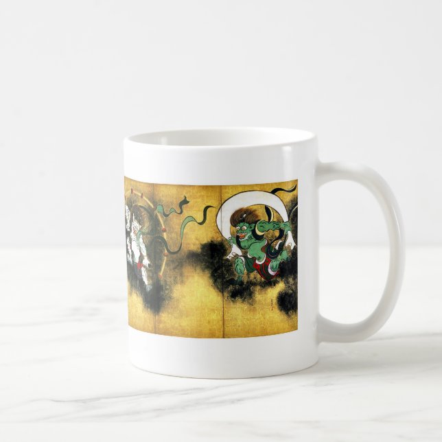 Ogata Kōrin ,"Wind God and Thunder God" Coffee Mug (Right)