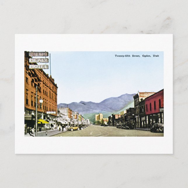 Ogden, Utah Postcard (Front)